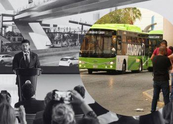 Fotografía de Samuel García y el transporte público de Nuevo León